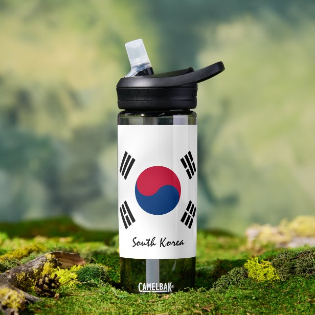 Botella de Corea del Sur, bandera patriótica corea (Exterior)