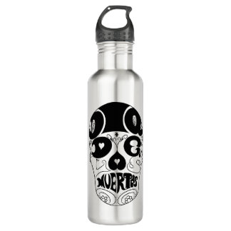 Botella de Dia De Los Muertos Skull