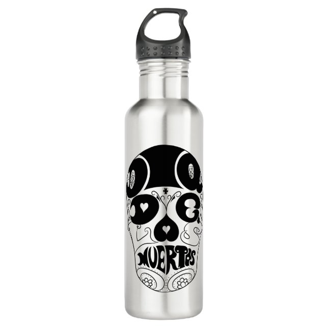 Botella de Dia De Los Muertos Skull (Anverso)