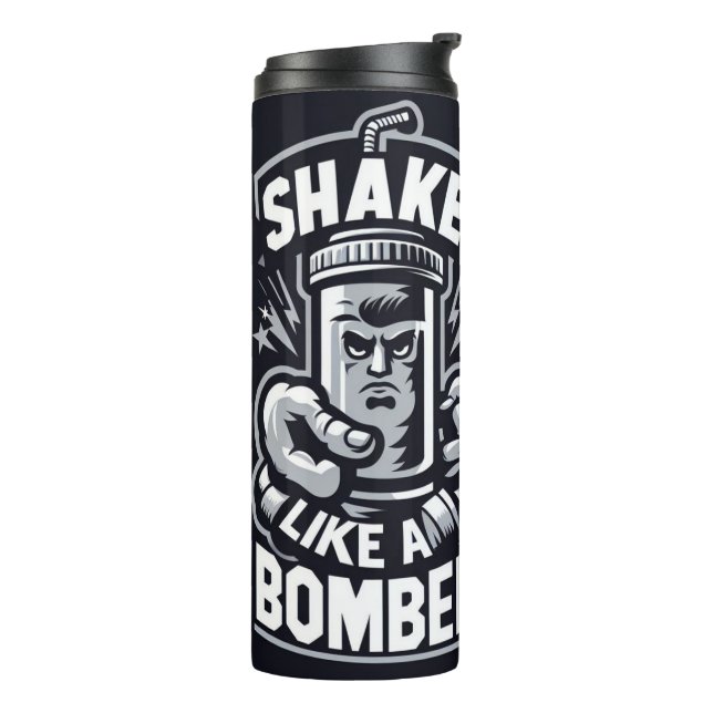 Botella de gimnasio Mug para bebidas de proteína (Rotado hacia la izquierda)