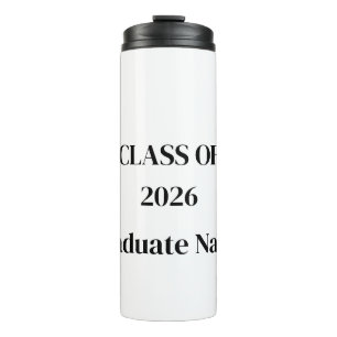 Botella de graduación minimalista Clase de 2026