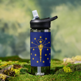 Botella de Indiana, bandera patriótica de Indiana