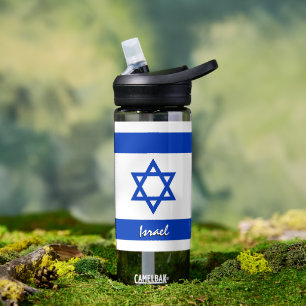 Botella de Israel, bandera patriótica de Israel