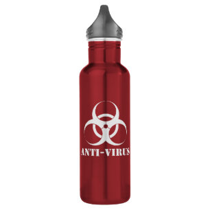 Botella de la bebida del antivirus del zombi