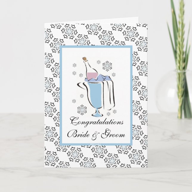 Botella de la tarjeta de Champainge Bubbly (Anverso)