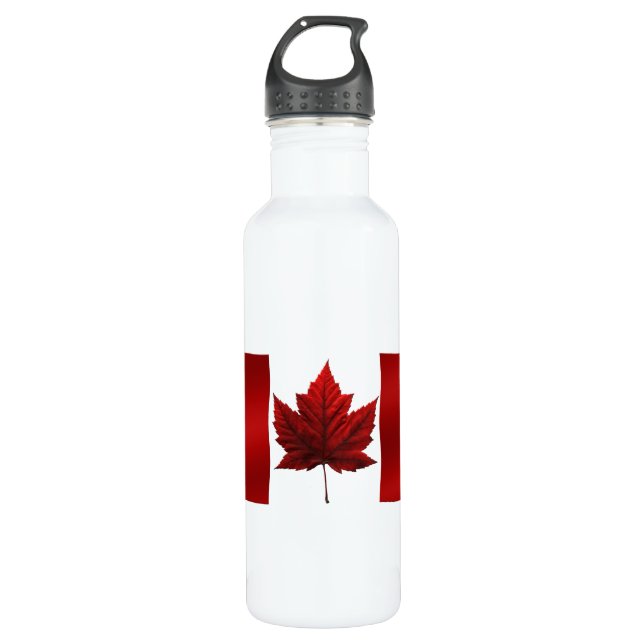 Botella de recuerdo de la bandera de Canadá (Anverso)