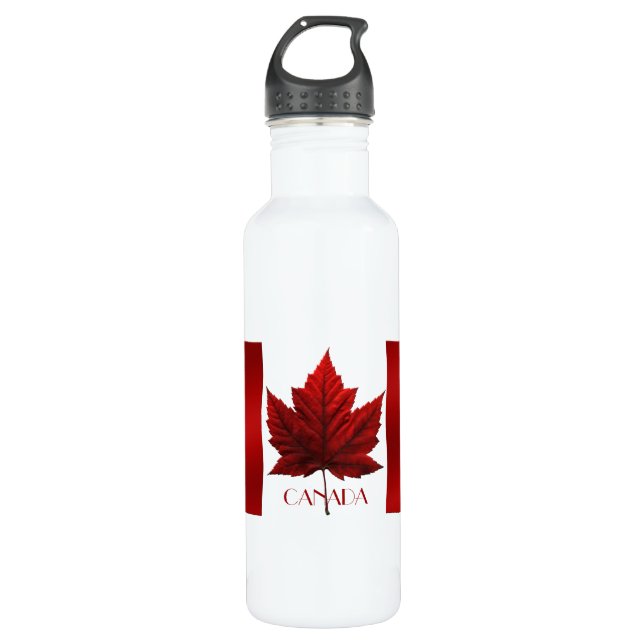 Botella de recuerdo de la bandera de Canadá (Anverso)