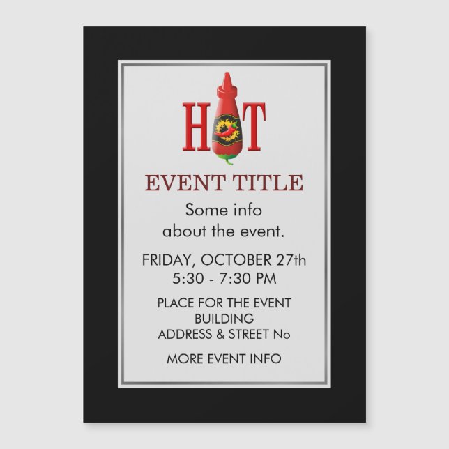 Botella de salsa picante (Anverso)