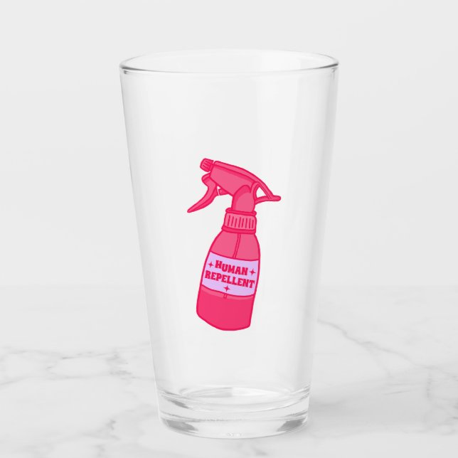 Botella de spray repelente humano humor sassy (Anverso)