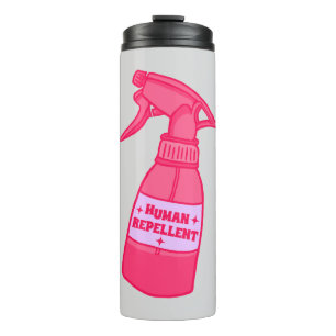 Botella de spray repelente humano humor sassy