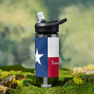 Botella de Texas, bandera patriótica de Texas