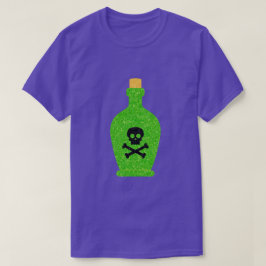 Botella de veneno Purpurina de Halloween camiseta