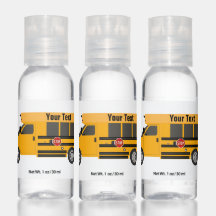 Botella de Viaje Set Autobús Escolar Mano Sanitize