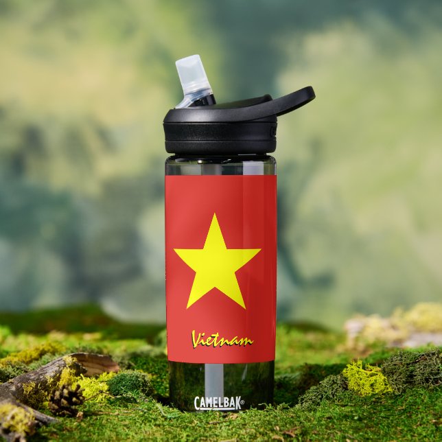 Botella de Vietnam, bandera patriótica vietnamita (Exterior)