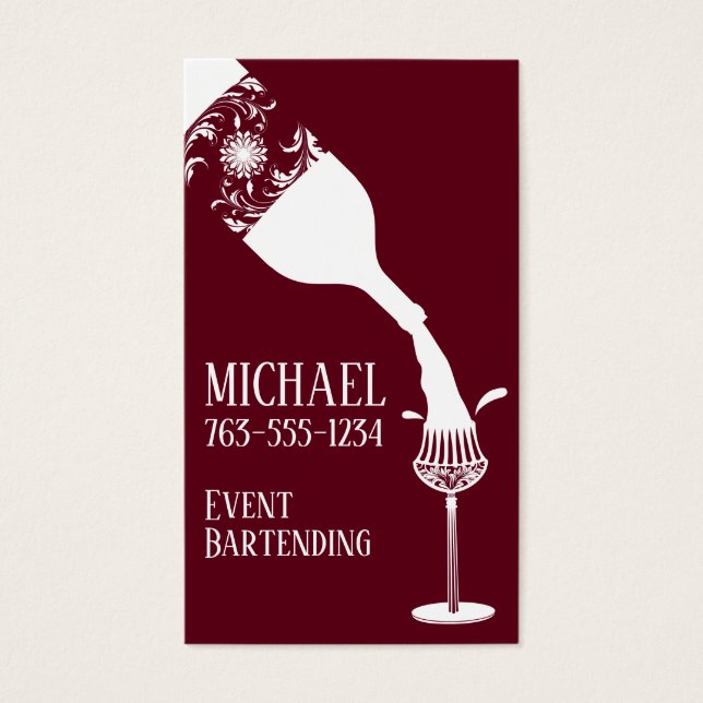 botella de vino de vino de vidrio de cristal decor (Frente)