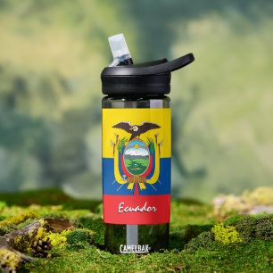 Botella ecuatoriana, bandera patriótica de Ecuador