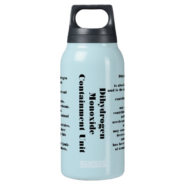 Botella Isotérmica Monóxido de dihidrógeno (Anverso)