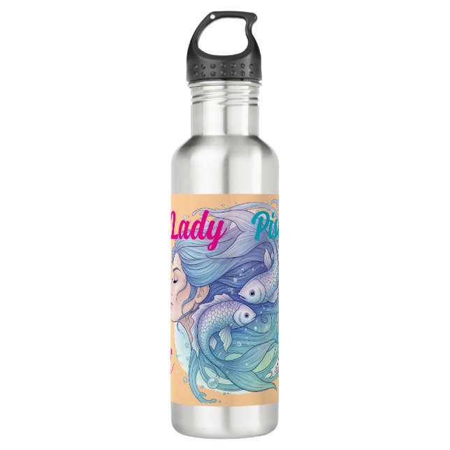Botella Lady Piscis – Hidratación con magia (Anverso)