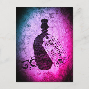 Botella Morada Postal de Bebe