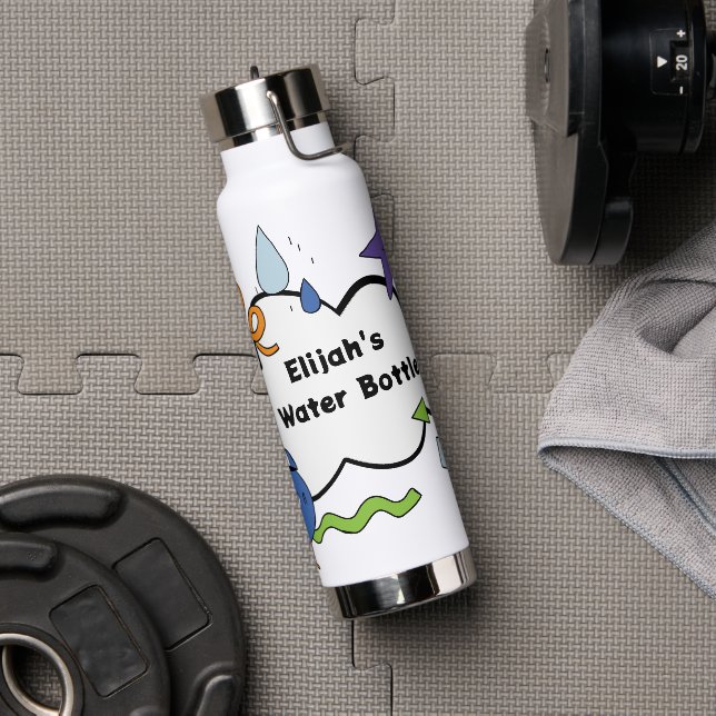 Botella personal de agua azul negro (Gimnasio)