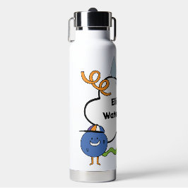 Botella personal de agua azul negro