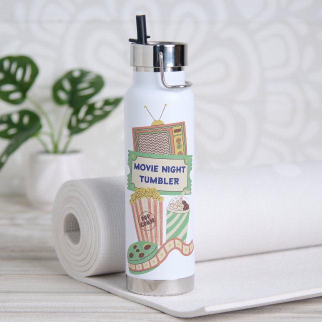 Botella personal de agua verde rojo amarillo (Yoga)