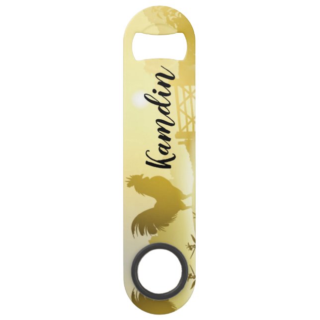 Botella personalizada Abridor soleado de café de g (Anverso)