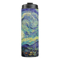 Botella terma de la noche estrellada de Van Gogh