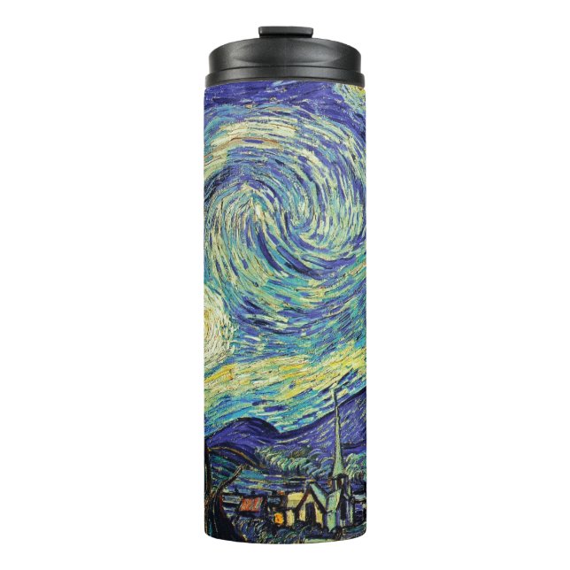 Botella terma de la noche estrellada de Van Gogh (Anverso)