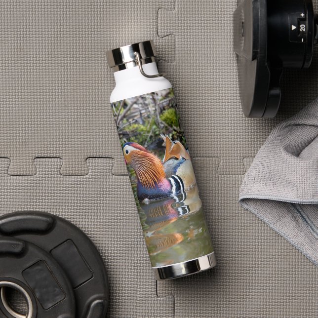 Botella termal Thor con foto de un pato mandarín (Gimnasio)