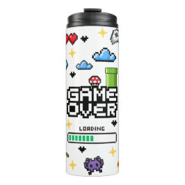 Botella Térmica de Bebida de Videojuegos Retro