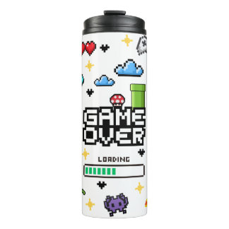 Botella Térmica de Bebida de Videojuegos Retro