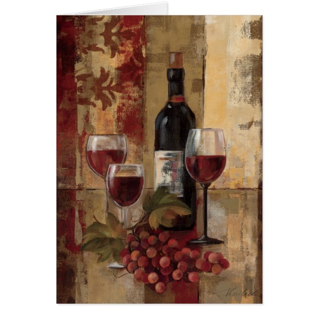 Botella y copas de vino de vino (Frente)