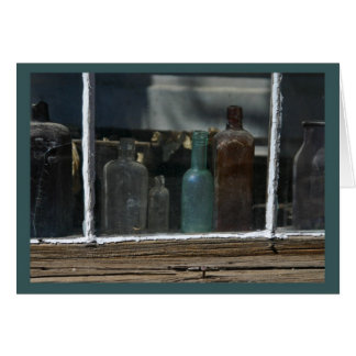 Botellas antiguas, Bodie CA - Tarjeta