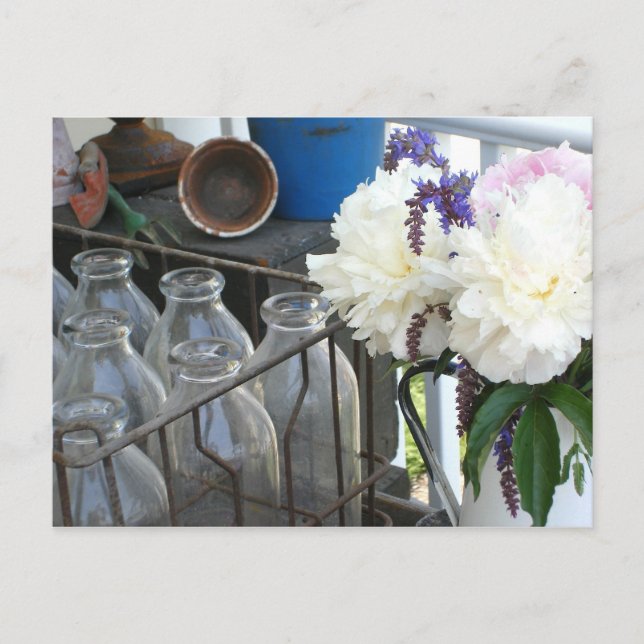 Botellas antiguas - Pensando en tu postal (Anverso)