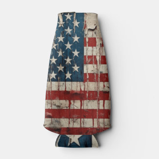 Botellas Bandera estadounidense 4 de julio enfriador de bot