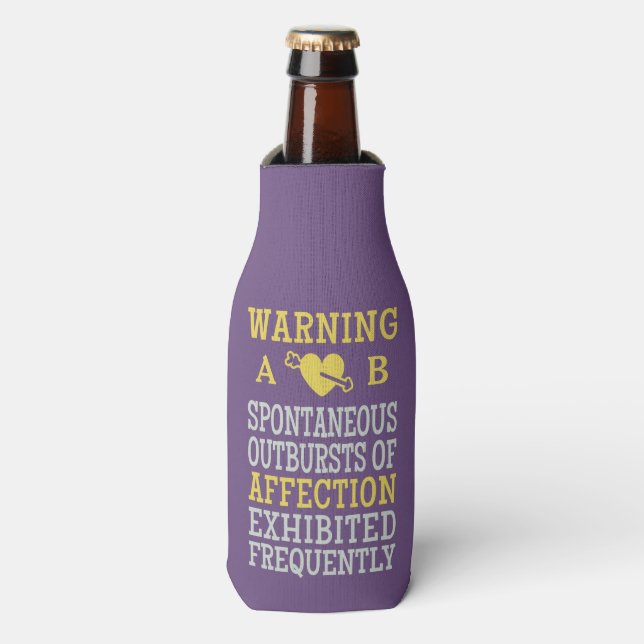 Botellas Brotes de personalizado de afecto enfriador de bot (Frente de la botella)