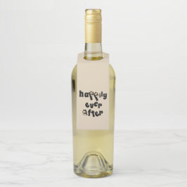 Botellas Colgador de botella feliz para siempre