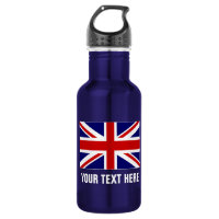 Botellas de agua británicas personalizadas de la