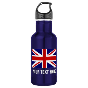 Botellas de agua británicas personalizadas de la