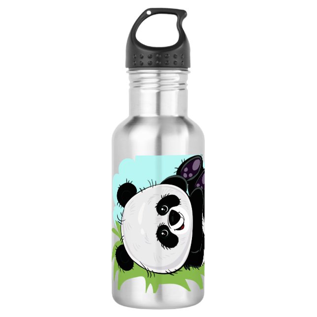 Botellas de agua conocidas de encargo de la panda (Anverso)