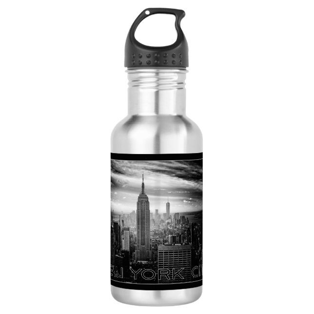 Botellas de agua conocidas de encargo de NEW YORK (Anverso)