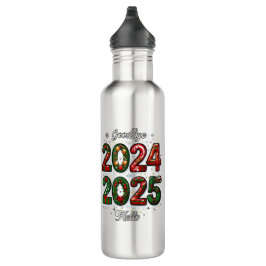 Botellas de agua de año nuevo