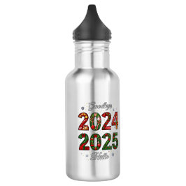 Botellas de agua de año nuevo