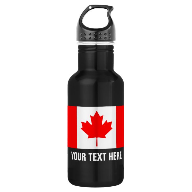 Botellas de agua de Canadá personalizadas (Anverso)