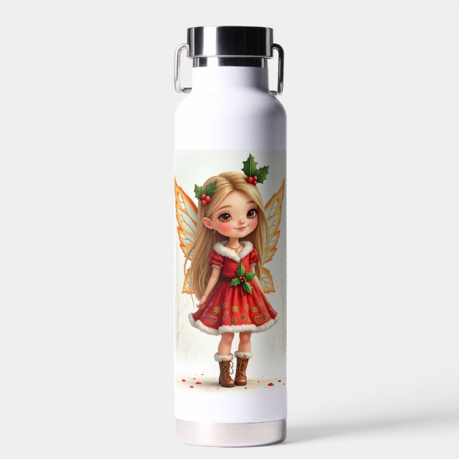 Botellas de agua de hadas para navidades (Delantero)