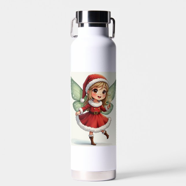 Botellas de agua de hadas para navidades (Delantero)