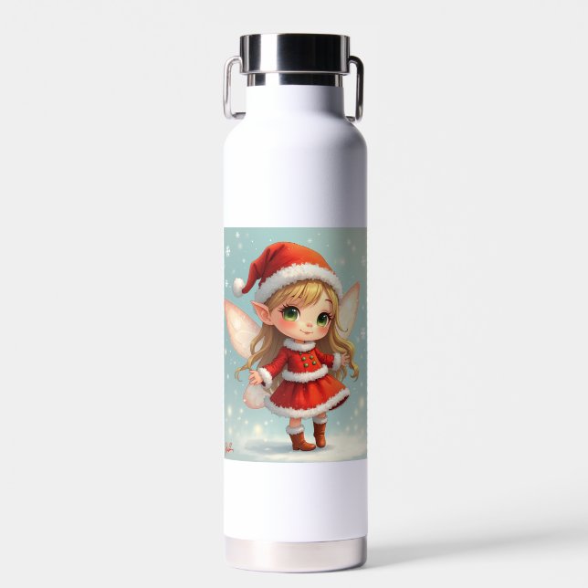 Botellas de agua de hadas para navidades (Delantero)