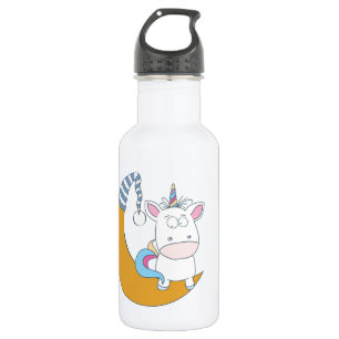 Botellas de agua de nombre personalizadas de Unico