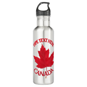 Botellas de agua de recuerdo de Canadá personaliza